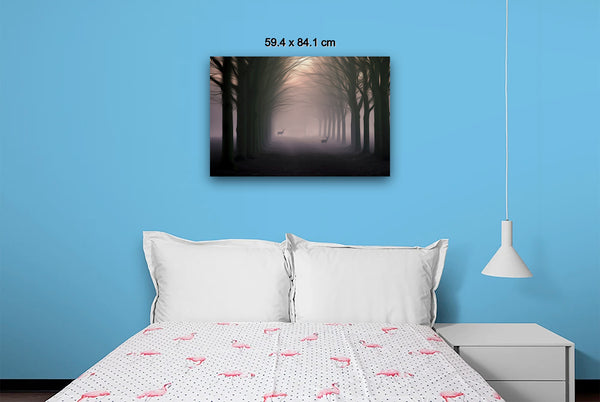 Deers In Wood Lane I