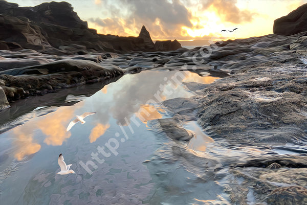 Godrevy Reflection I
