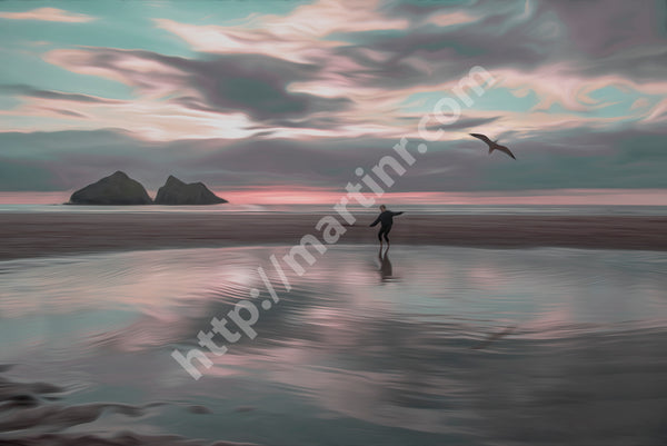 Holywell Bay Dancing Birds