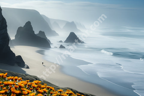Holywell Bay Sand Marks 10