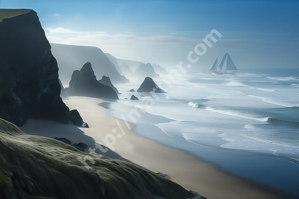 Holywell Bay Sand Marks 11