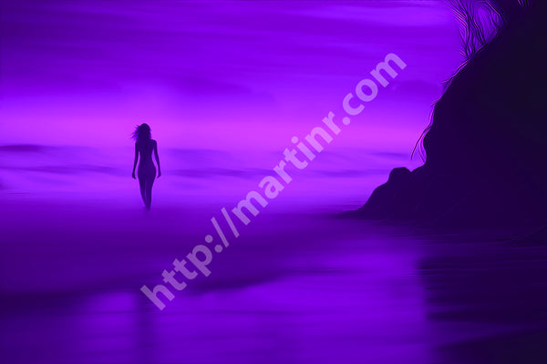 Lady In Purple Mist