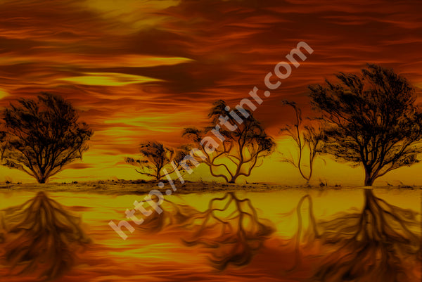 Orange Sunset III