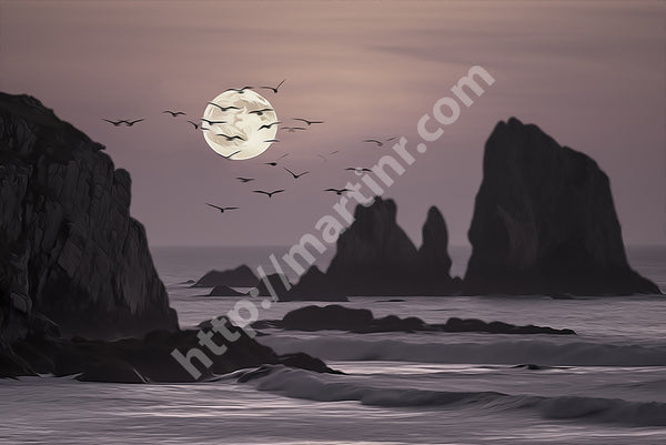 Super Moon Holywell Bay I