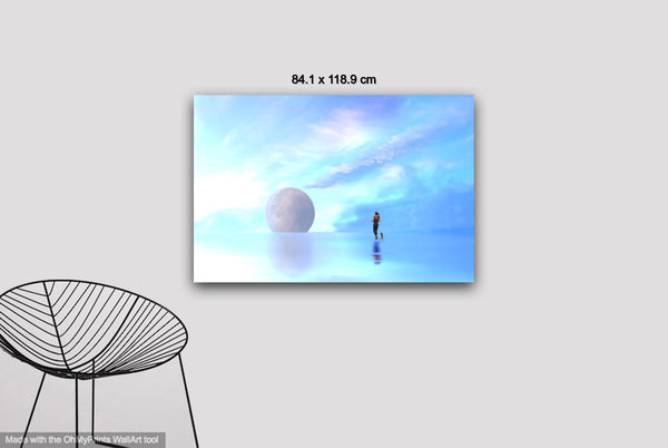 Super Moon Reflection