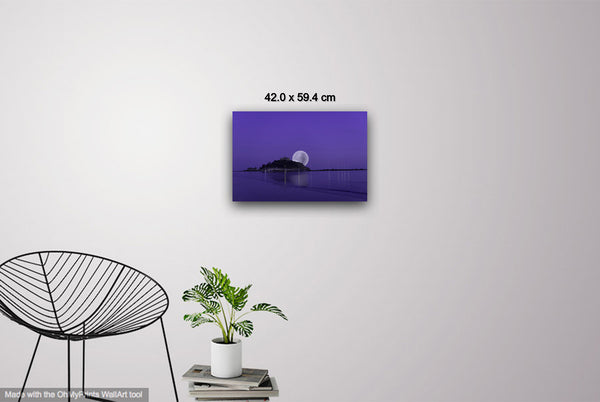 Super Moon St Michaells Mount Purple