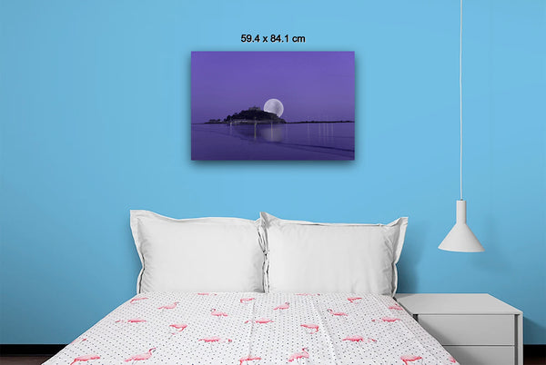 Super Moon St Michaells Mount Purple