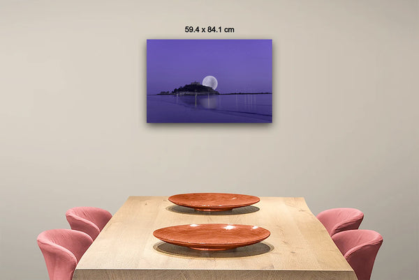 Super Moon St Michaells Mount Purple